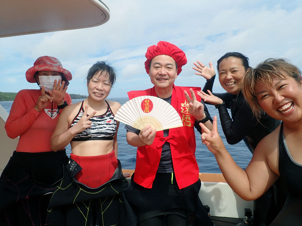 お祝いダイブ｜ダイビングはカラカラ宮古島