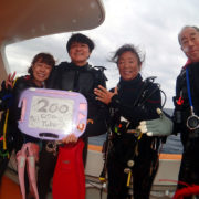 カラカラ先生ダイビング　記念ダイブ写真